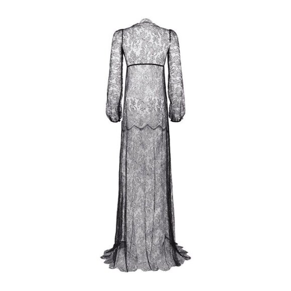 Agent Provocateur Thea SOIREE Black Lace S/M Maxi Gown NWT $2,885 - Picture 11 of 16